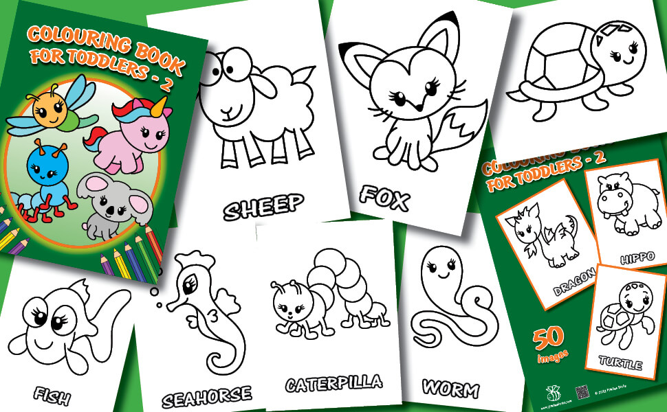 Kids toddlers colouring books